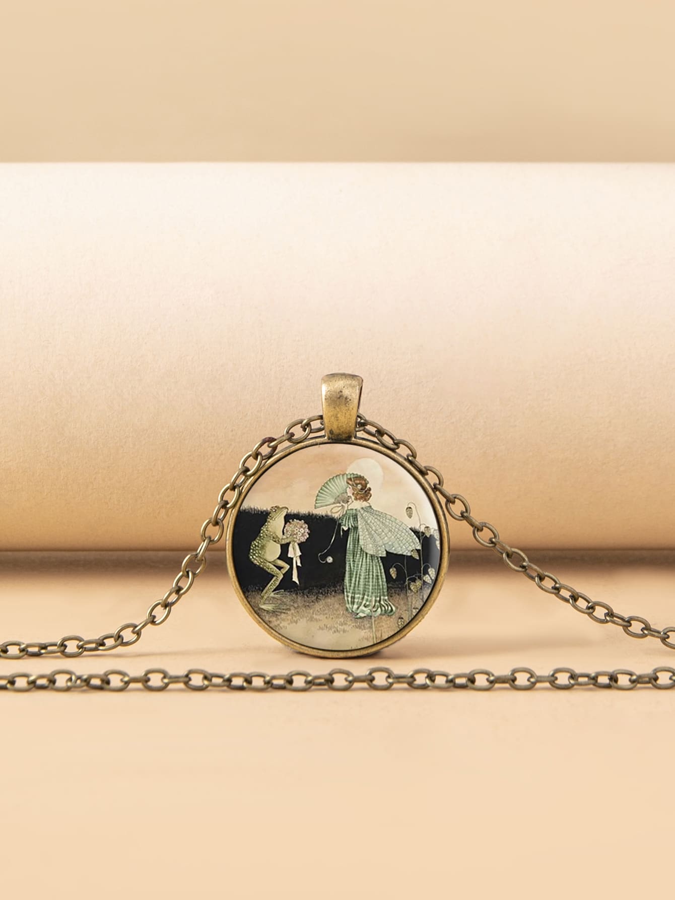 Collar colgante de redondo - Bronce - Ver 1