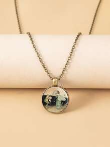 Collar colgante de redondo - Bronce - Ver 4