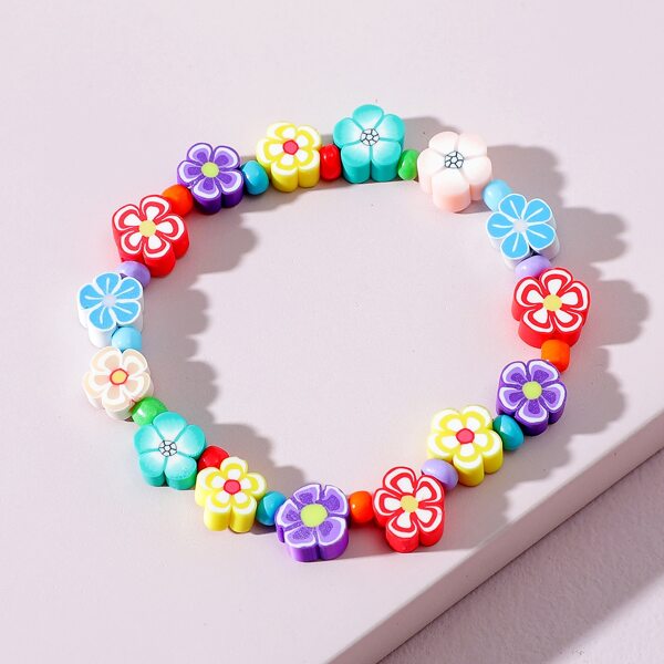 

Flower Decor Bracelet, Multicolor