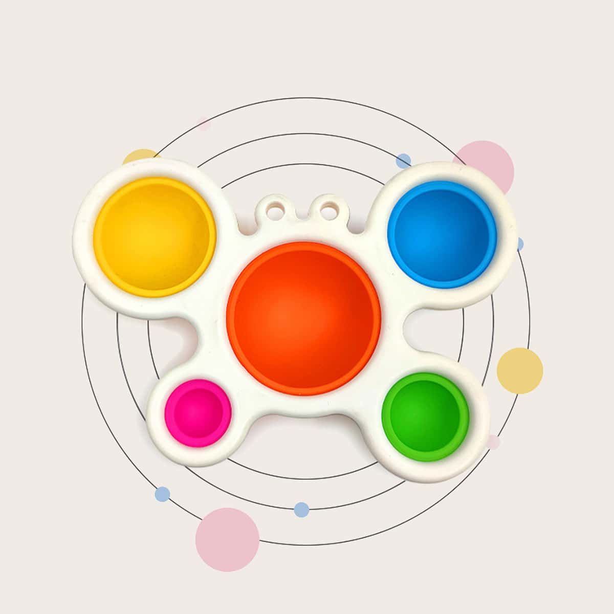 

1pc Push Bubble Toy, Multicolor