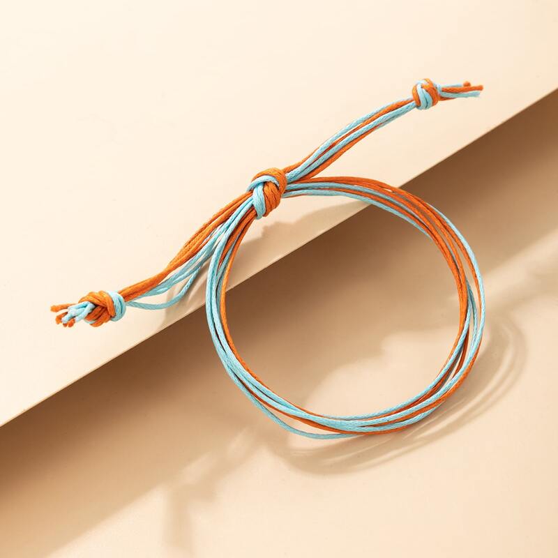 

1pc Knot Rope Bracelet, Multicolor
