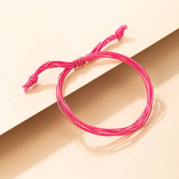 

Solid Woven Bracelet, Multicolor