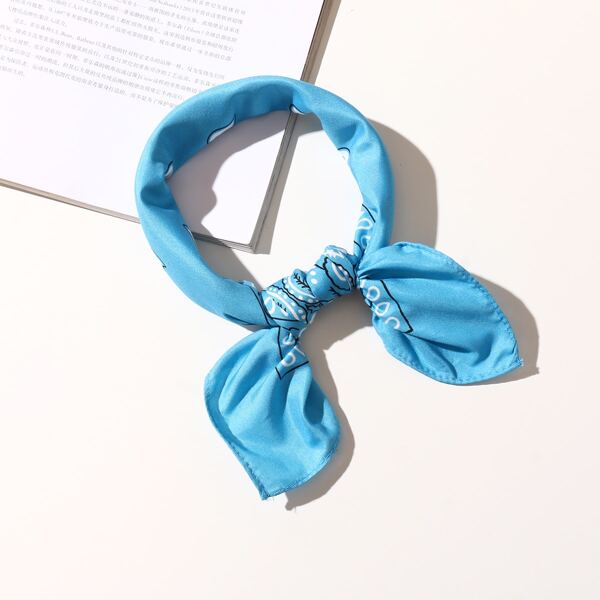 

Paisley Print Bandana, Blue