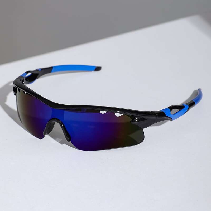 

Guys Holographic Lens Cycling Sunglasses, Blue