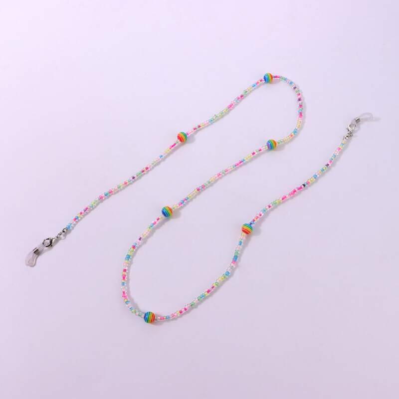

Colorful Beaded Glasses Chain, Multicolor