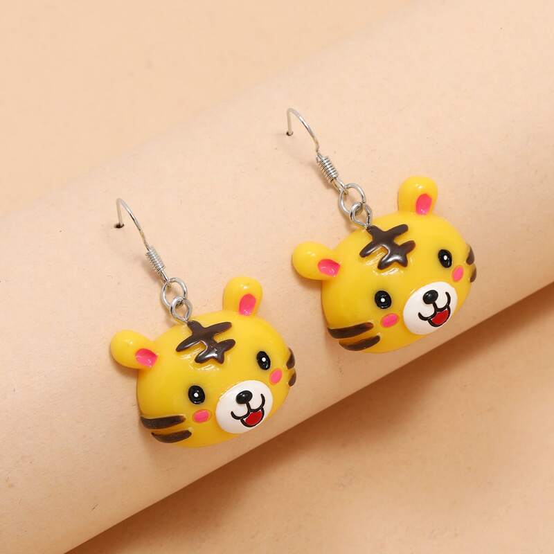 

Tiger Drop Earrings, Multicolor