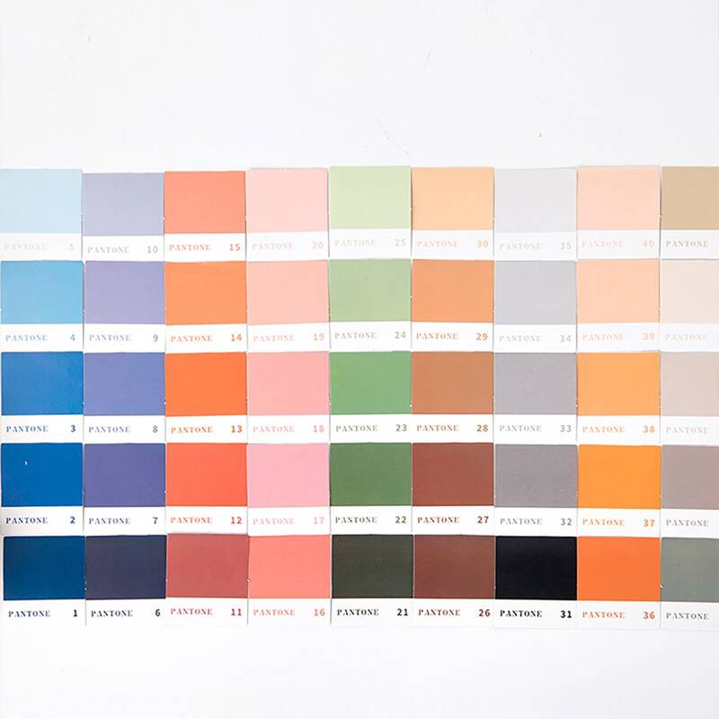 

45pcs Plain Sticker, Multicolor