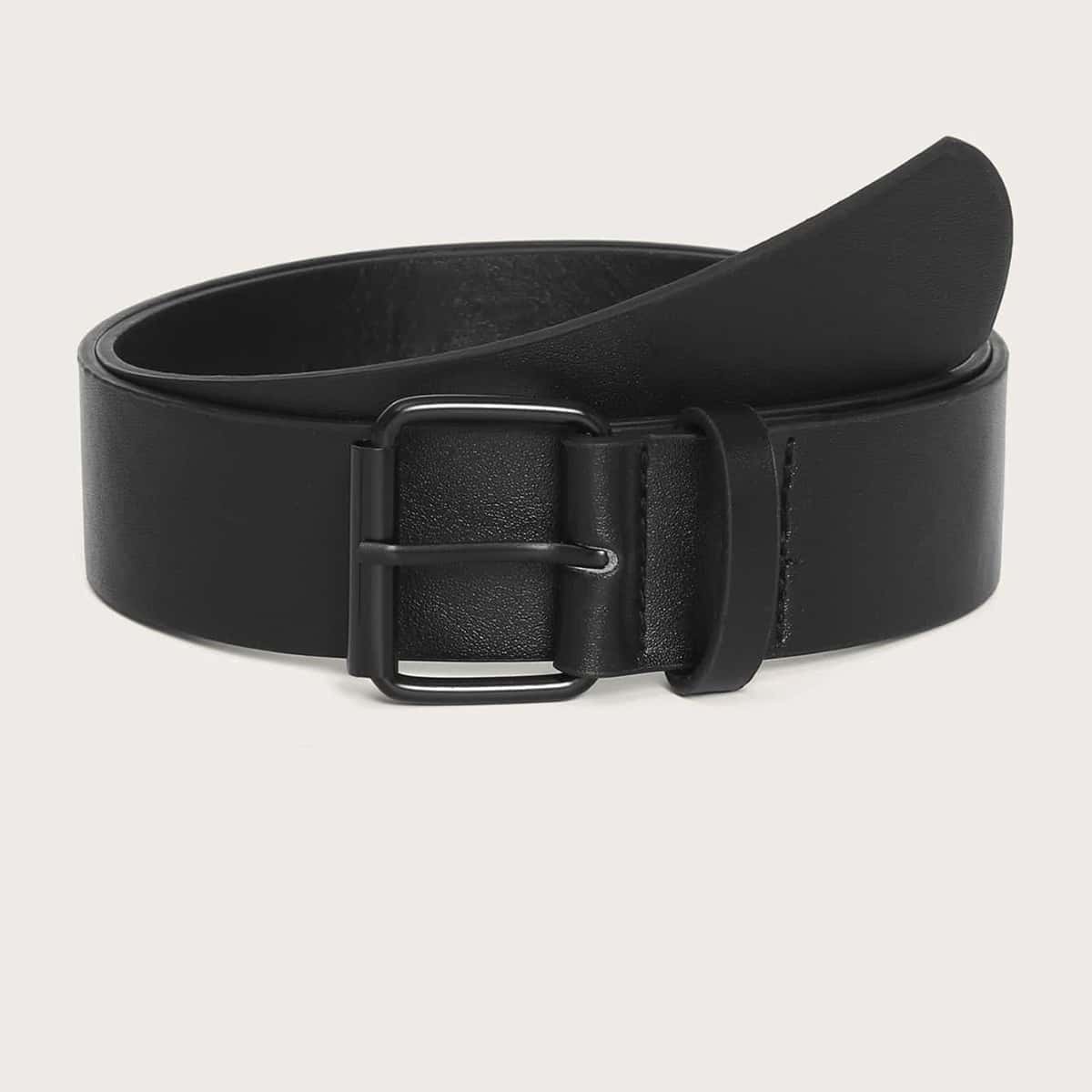 

Square Buckle Belt, Black