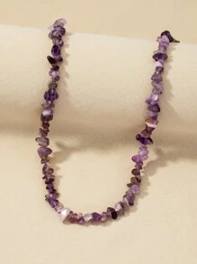 Ketting met stenen kralen