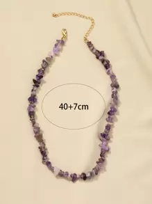 Ketting met stenen kralen