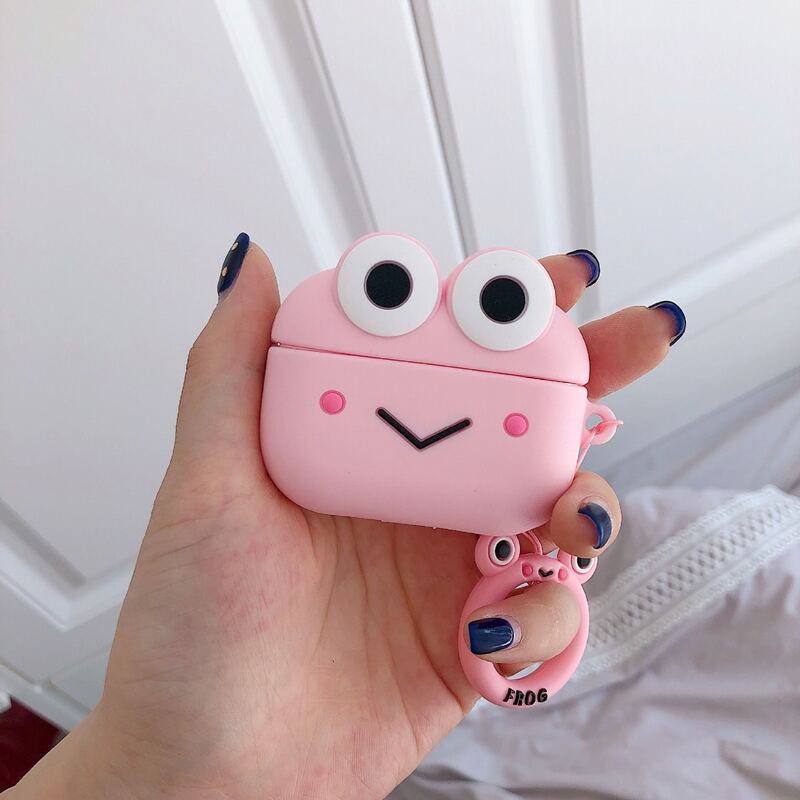 

Cartoon Frog Shaped Case For Airpods Pro, Multicolor