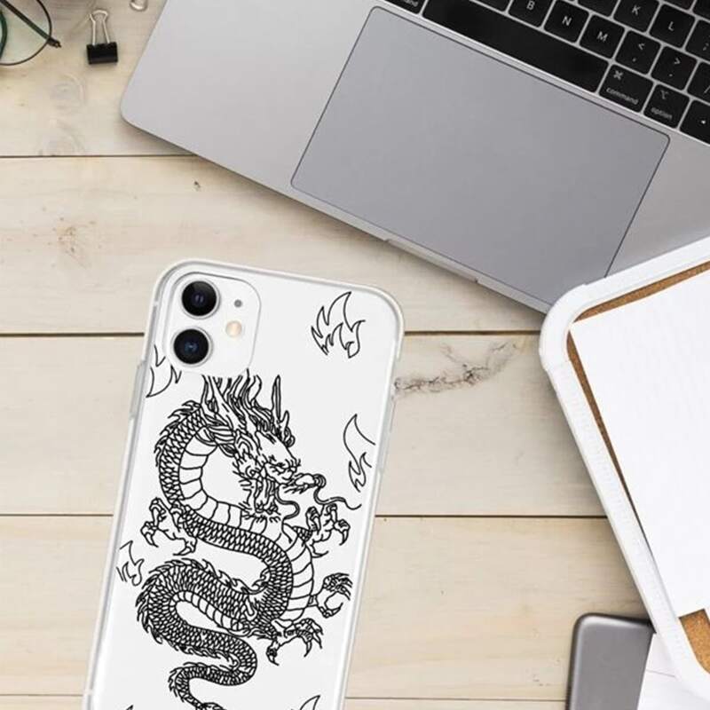 

Chinese Dragon Phone Case, White