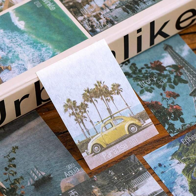 

60pcs Scenery Pattern Sticker, Multicolor