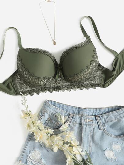 Angxiwan BH Damen Push-Up Ohne Bügel - Bequem & Unterstützend