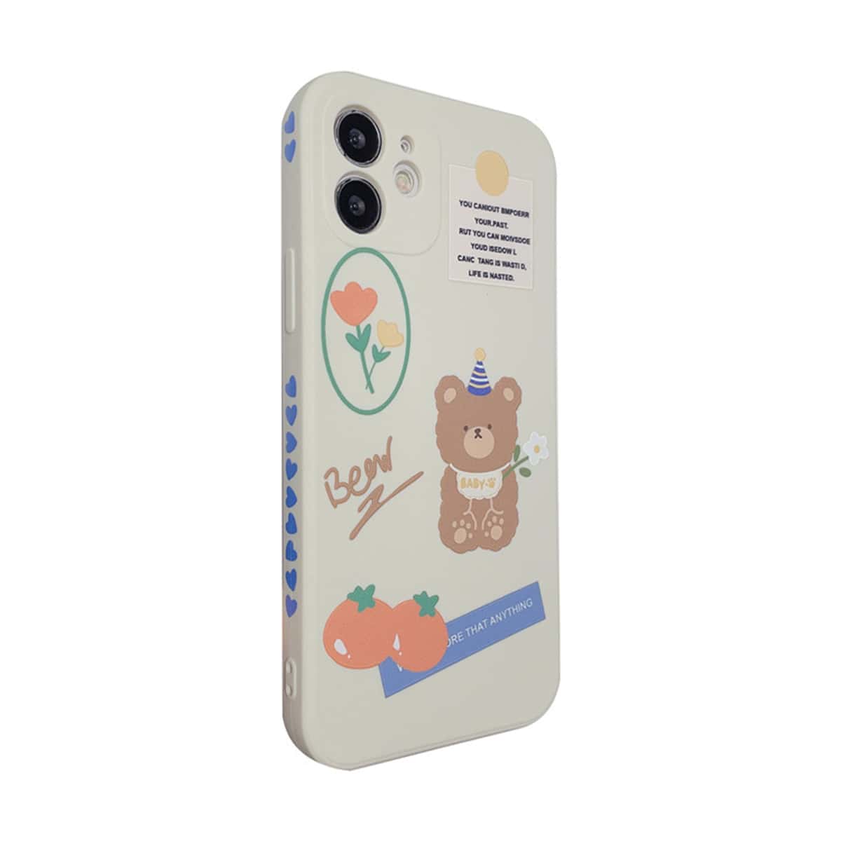 

Cartoon Bear Phone Case, Blue