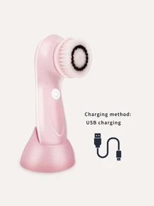 素色潔面刷套裝 - 粉色 - 查看 4