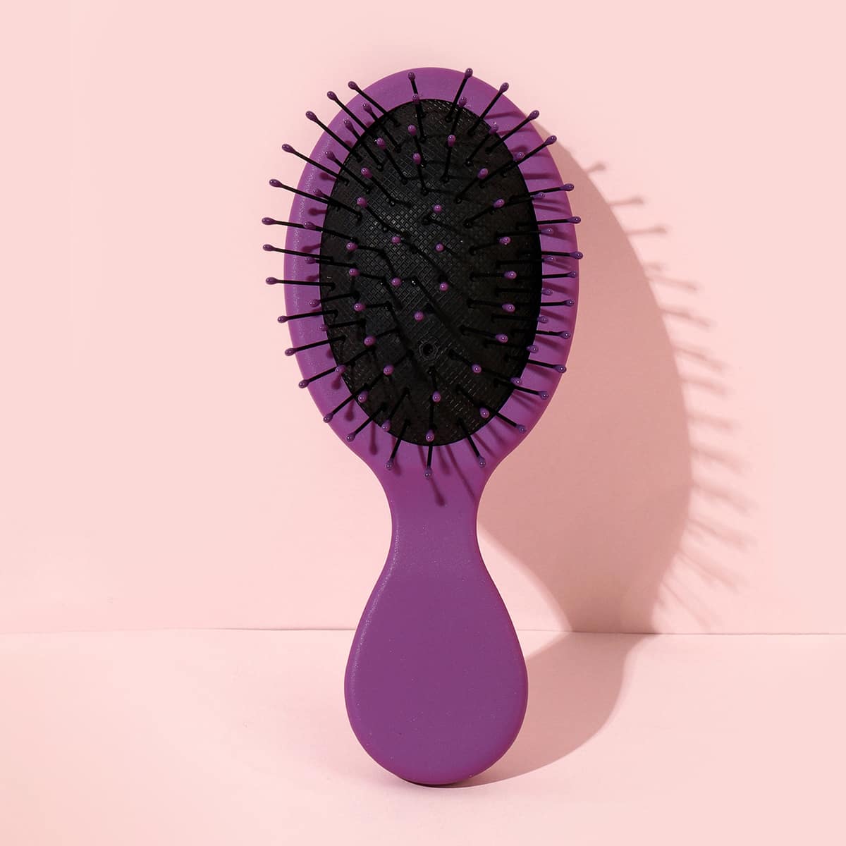 

1pc Solid Hair Brush, Purple