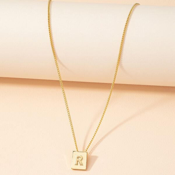 

Geometric Pendant Necklace, Gold