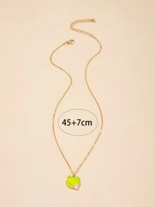 卡通吊墜項鍊 - 彩色 - 查看 2