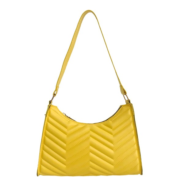 

Chevron Baguette Bag, Yellow