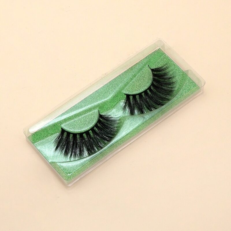 

1pair Volumized Eyelashes, Black