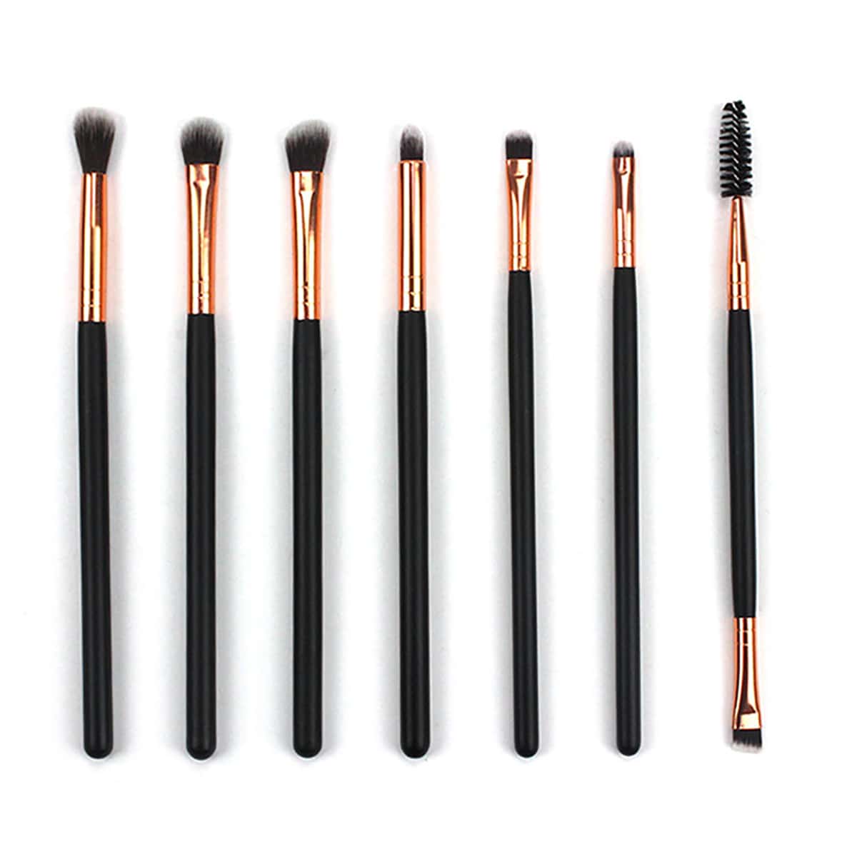 7pcs Eye Makeup Brush Set, Black
