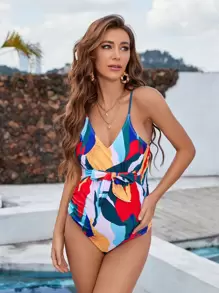 SHEIN Maternity Swimwear - Multicolor - View 4