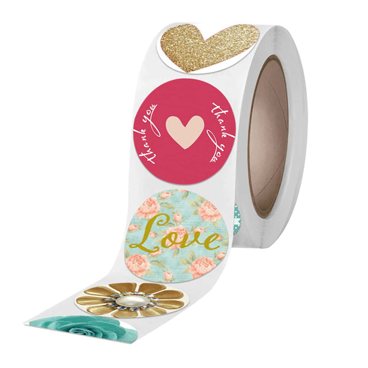 

1roll Letter Graphic Sticker, Multicolor