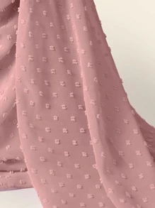 1 chiếc khăn quàng vải voan mềm mại dành cho nữ dành cho trang phục thường ngày theo phong cách Ả Rập - Hồng - Xem 2