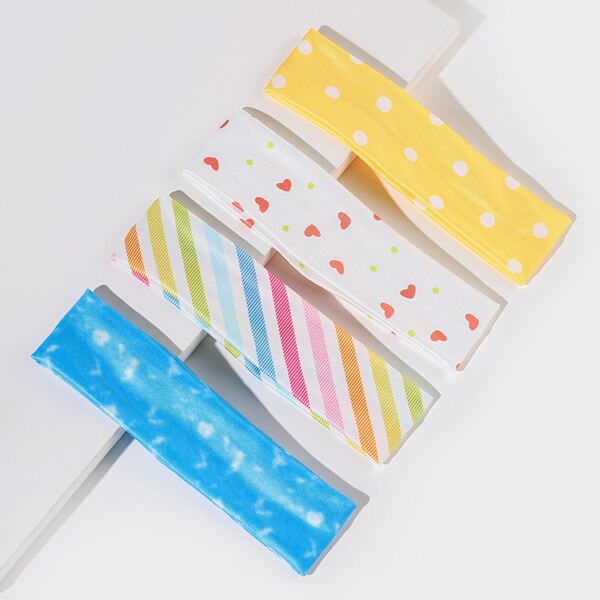 

4pcs Toddler Girls Polka Dot Hair Band, Multicolor