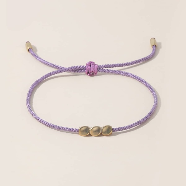 

Bead Decor Bracelet, Purple