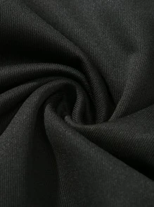 Manfinity Áo nỉ Nam Dây kéo Túi Slogan Giải trí - màu đen - Xem 3