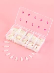 Transform Your Nails With 24pcs Short Coffin Fake Nail & 1pc Nail File & 1sheet Tape Press On Nails Nail Supplies