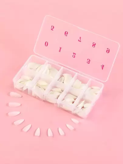 Transform Your Nails With 24pcs Short Coffin Fake Nail & 1pc Nail File & 1sheet Tape Press On Nails Nail Supplies