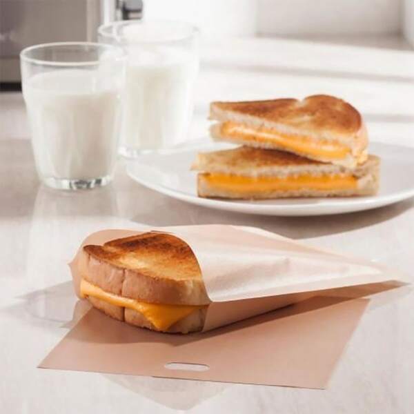 

5pcs Bread Packaging Bag, Khaki