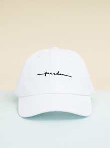 1pc Unisex Sports Beanie Y2k Embroidered Freedom Baseball Cap For Skiing, Outdoor, Winter Casual