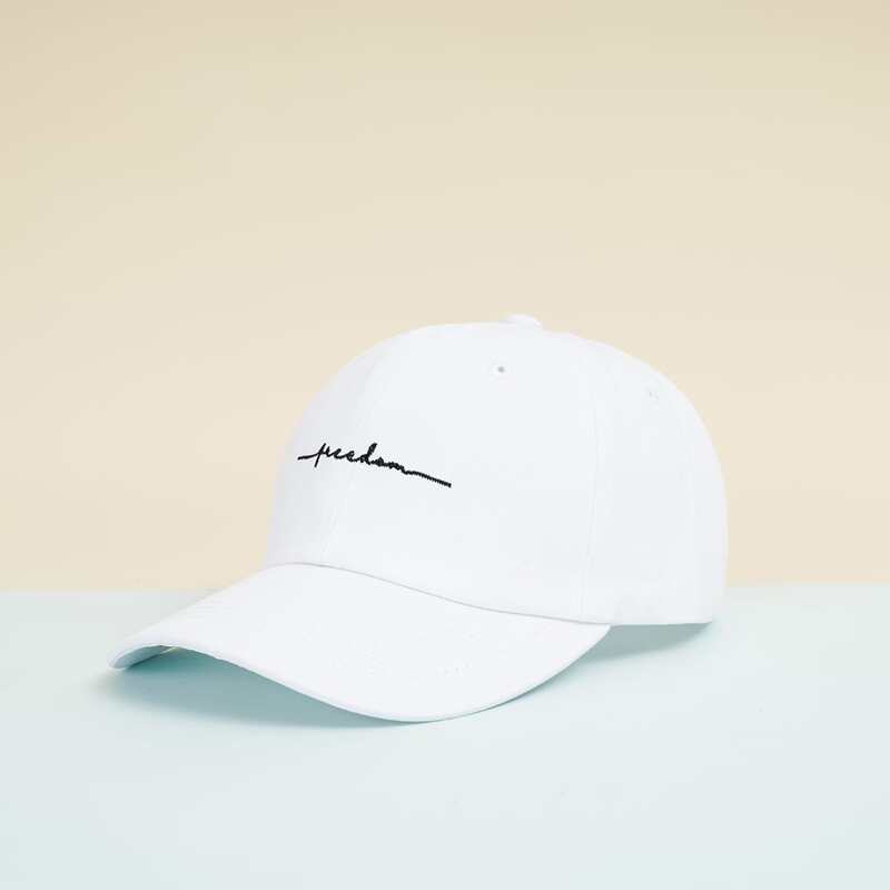 

Guys Graphic Embroidery Baseball Cap, White
