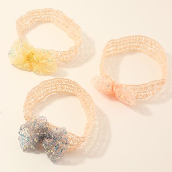 

3pcs Baby Bow Knot Headband, Multicolor