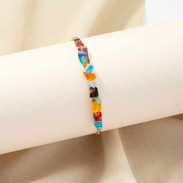 

Glass Bead Decor Bracelet, Multicolor