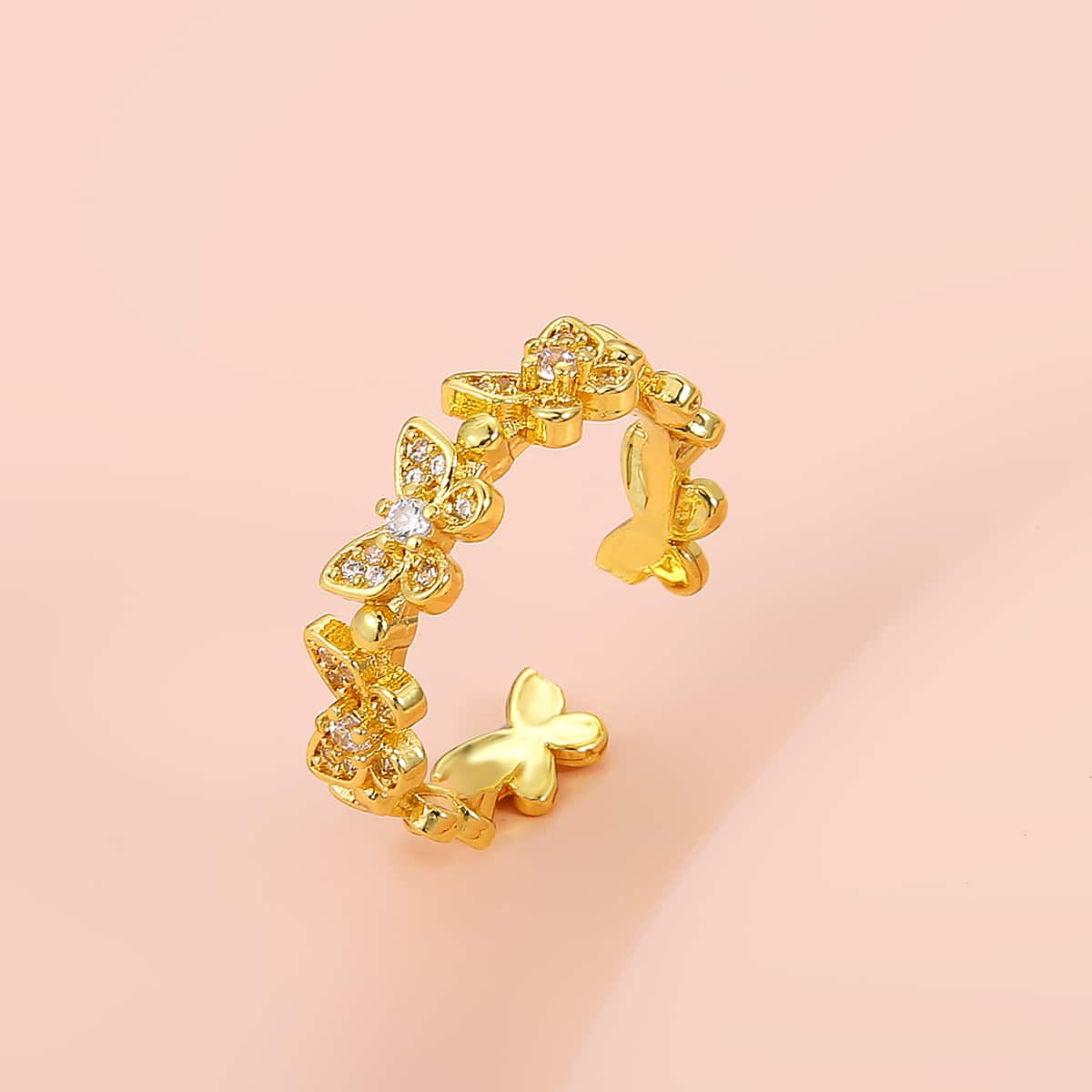 

Butterfly Cuff Ring, Gold