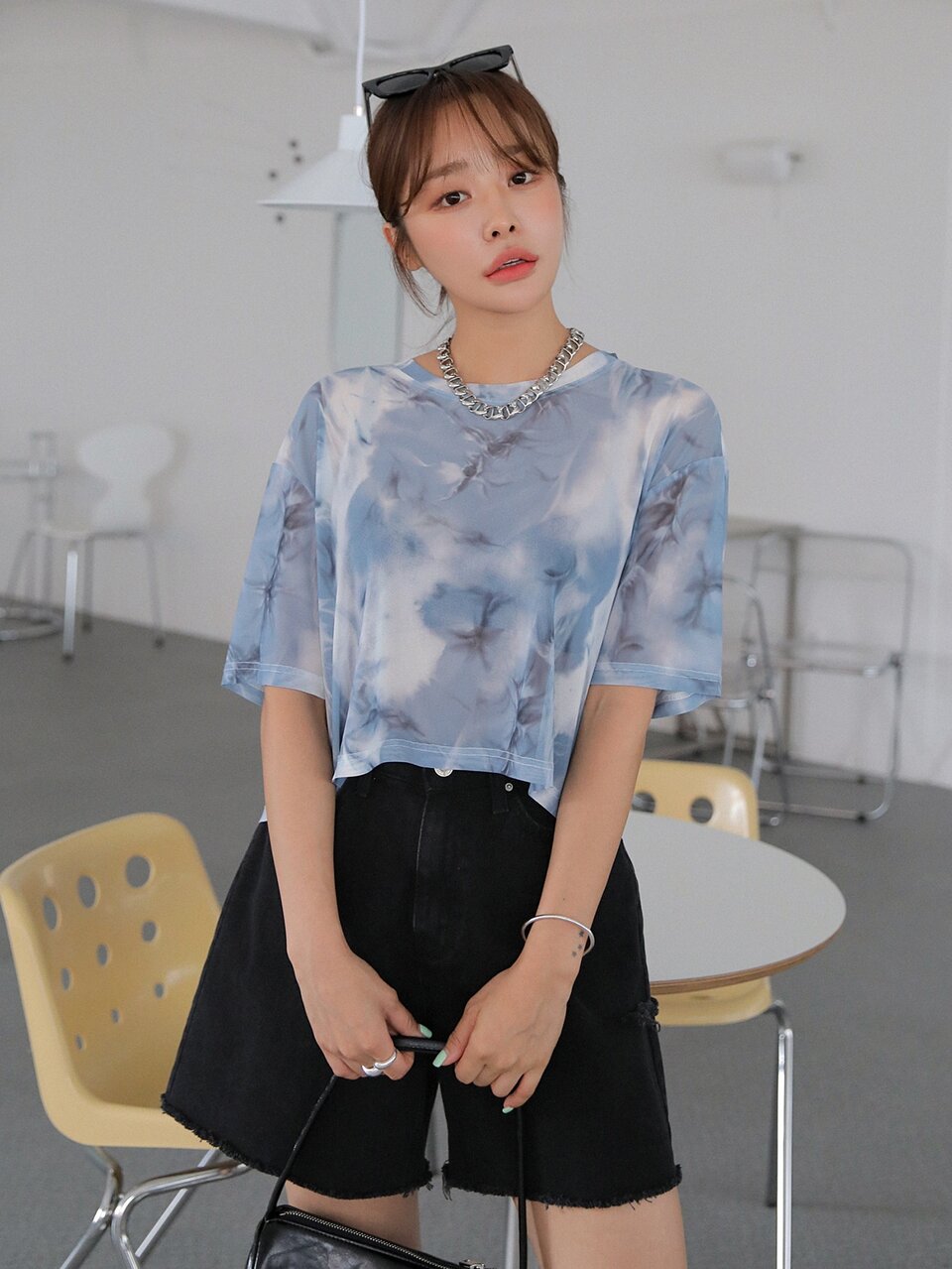 Tie Dye Crew Neck Tee