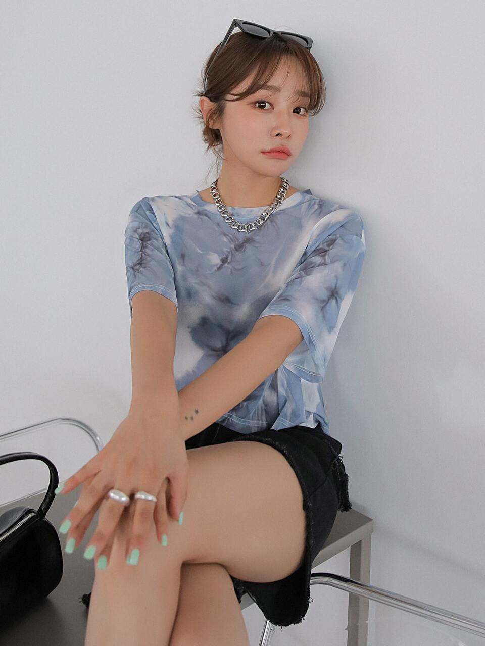 Tie Dye Crew Neck Tee