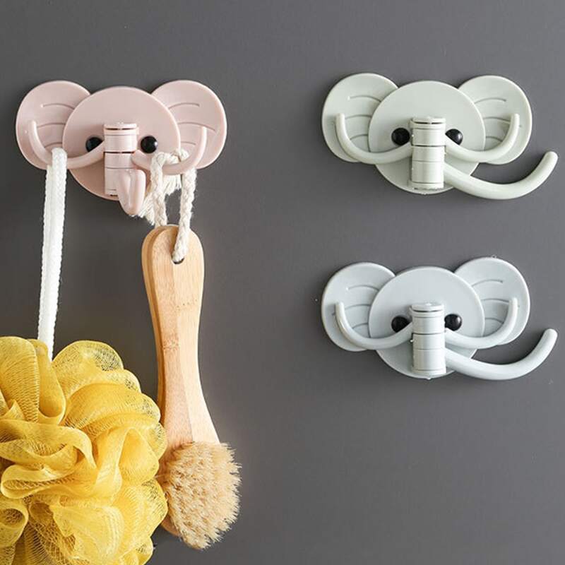 

1pc Elephant Shaped Random Wall Hook, Multicolor