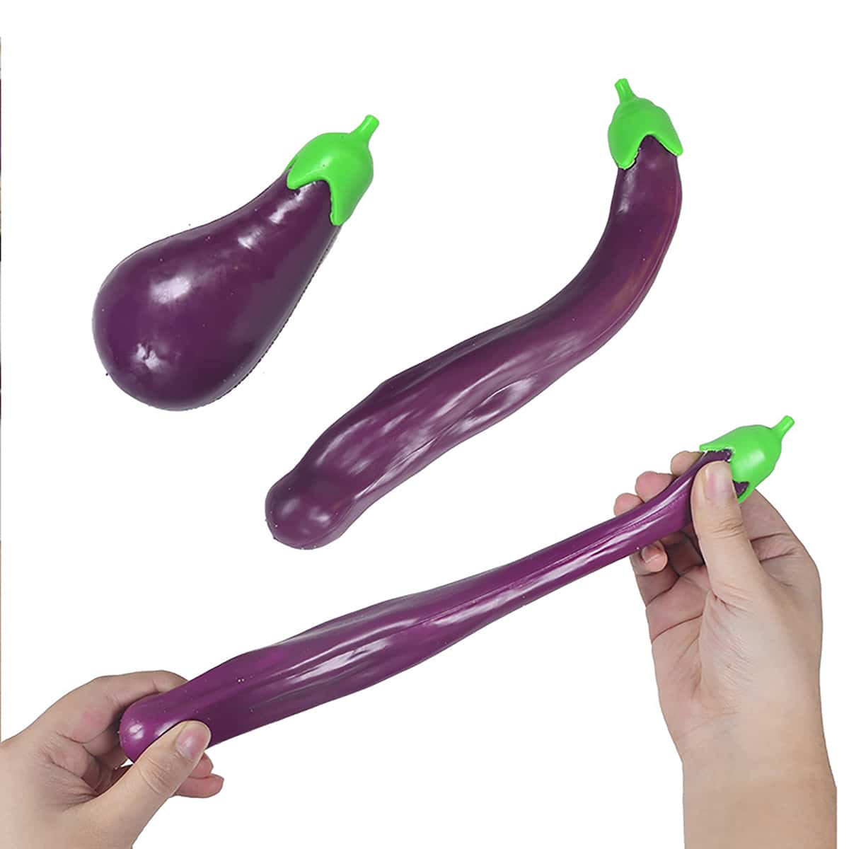 

1pc Eggplant Squeeze Toy, Purple