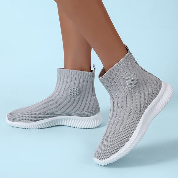 

Minimalist Slip On Boots, Grey