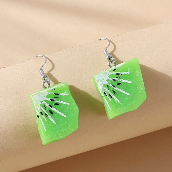 

Kiwi Drop Earrings, Green