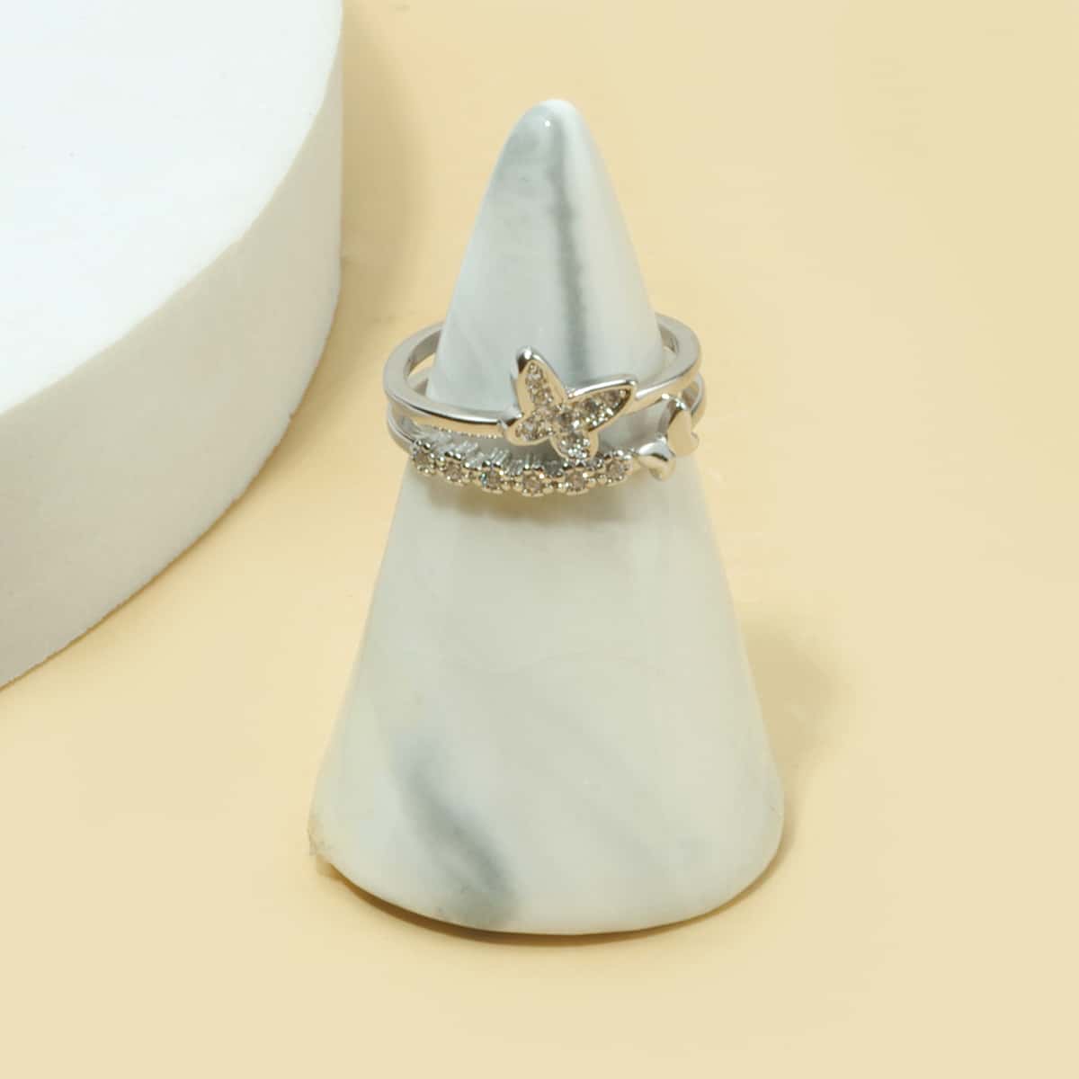 

Butterfly Cuff Ring, Silver