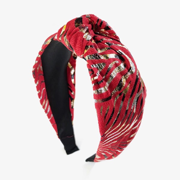 

Knot Decor Wide Headband, Red