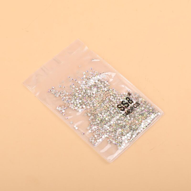 

1pack Rhinestone Nail Art Decoration, Light grey