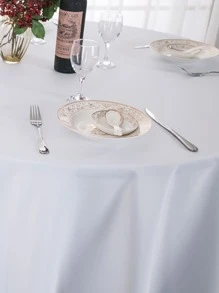 Khăn trải bàn màu rắn - trắng - Xem 3